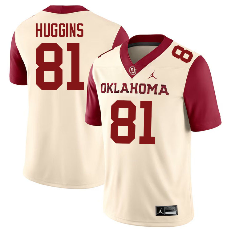 Will Huggins Oklahoma Sooners Jersey,Oklahoma Sooners Football Uniforms,Jersey-Cream